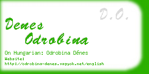denes odrobina business card