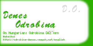 denes odrobina business card